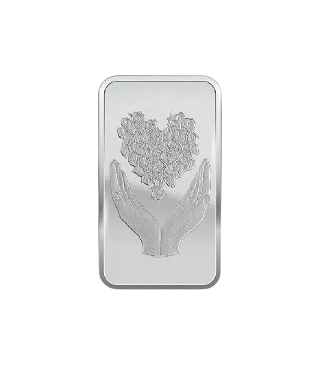 Silver Bouquet of Heart