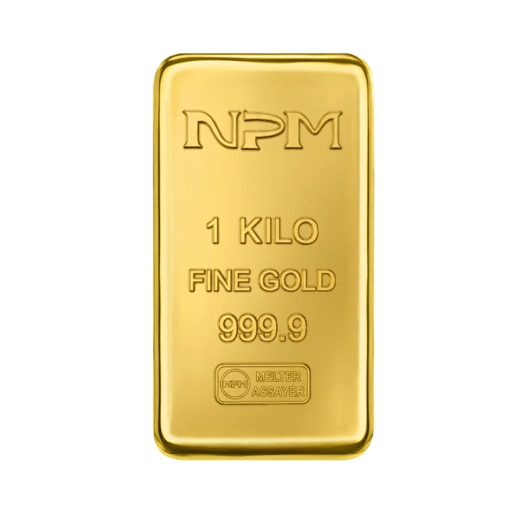 1 Kg – NPM Gold Casted Bar – 999.9